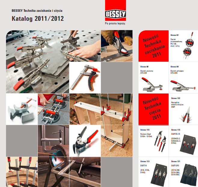 Katalog narzędzi do zaciskania i cięcia Bessey 2011/2012
