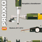 Katalog elektronarzędzi Proxxon micromot 2011/2012