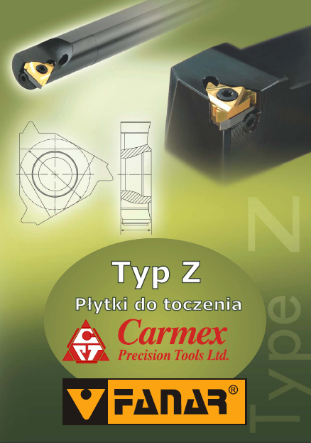 Katalog płytek typu Z do toczenia marki Carmex / Fanar 2010