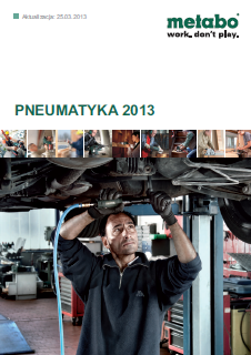 Katalog narzędzi pneumatycznych Metabo 2013